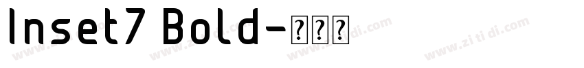Inset7 Bold字体转换